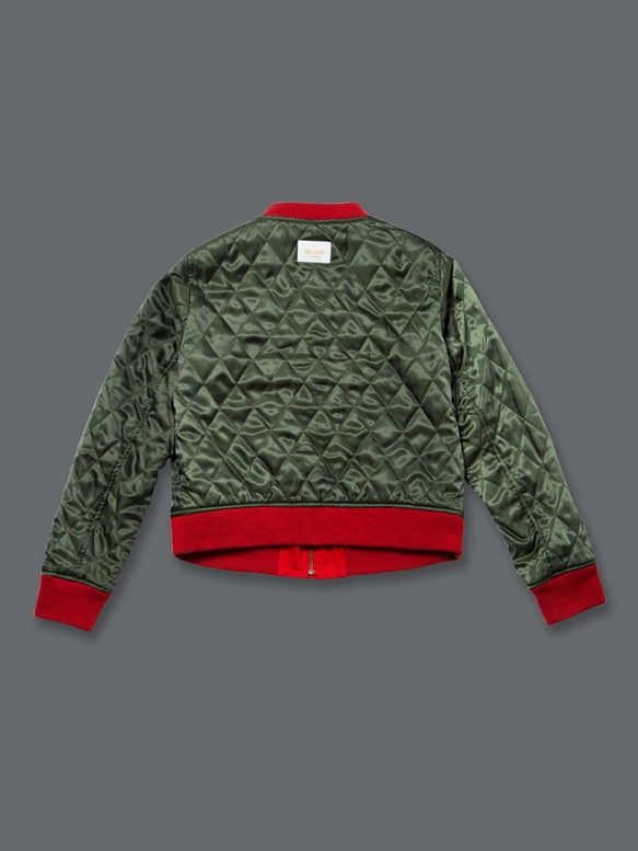 百步蛇刺繡飛行外套 Deinagkistrodon Viper Embroidered Bomber Jacket 第7張的照片