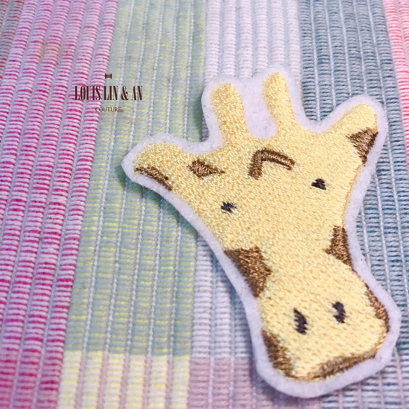 {刺繡貼片}可愛動物們的刺繡燙貼片 第2張的照片