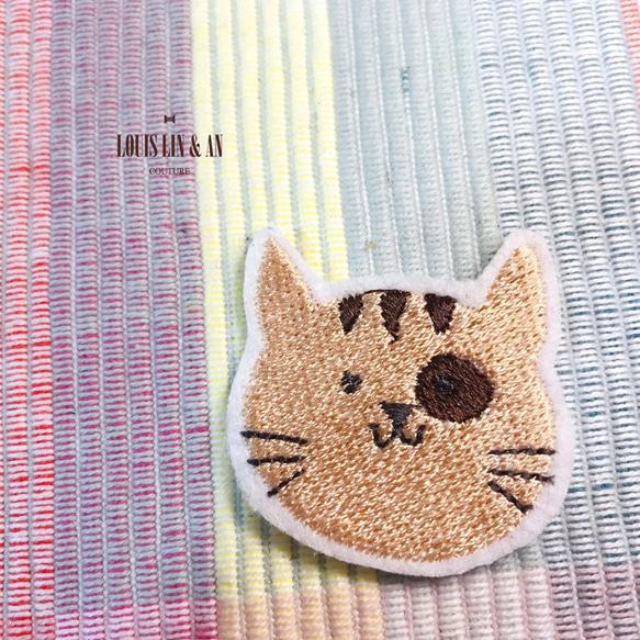 {刺繡貼片}可愛動物們的刺繡燙貼片 第5張的照片