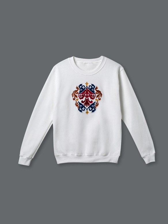 彩色巴洛克圖紋刺繡上衣Colored Baroque Pattern Embroidered Top 第1張的照片