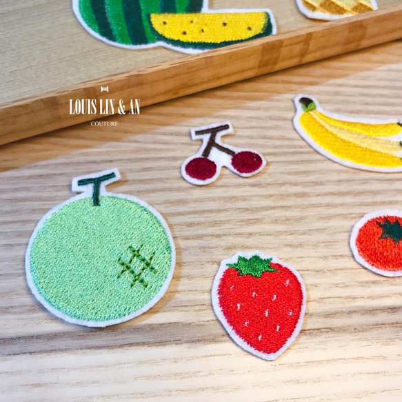 {刺繍パッチ}かわいい果物の刺繍ホットパッチ 3枚目の画像