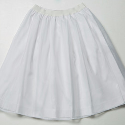 【職人手工】烏干紗褶裙White-M 第4張的照片