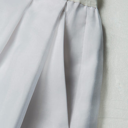 【職人手工】烏干紗褶裙White-L 第6張的照片