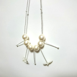 Flying Necklace 《white bat》 2枚目の画像