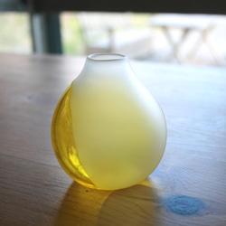 黄色丸の花器 2枚目の画像