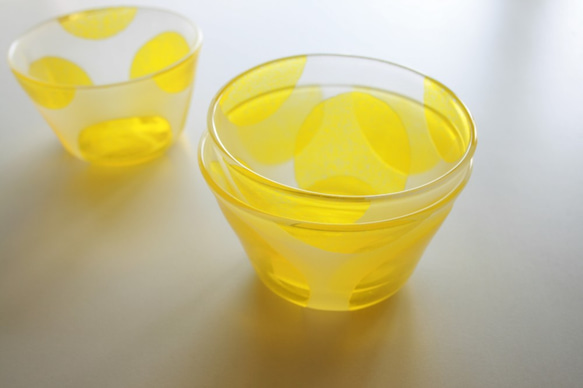 むーさまご予約　黄色水玉の鉢　 4枚目の画像