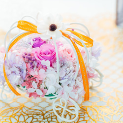 リングピロー　結婚式　 結婚祝い☆ウェディング　プレゼント　ラプンツェル　オーダーにてアレンジ可能です 5枚目の画像