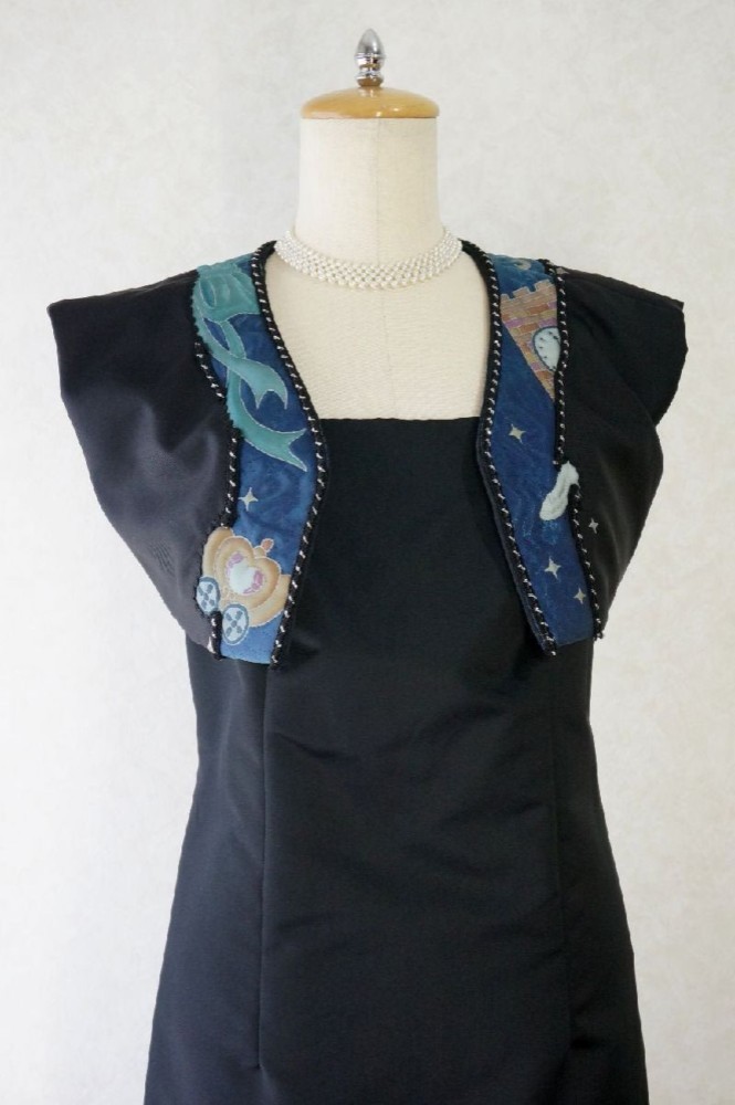 手描き友禅メルヘン柄装飾ボレロ