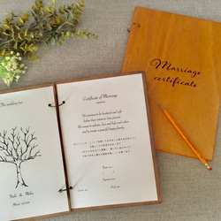 木の結婚証明書＆ウェディングツリー 1枚目の画像