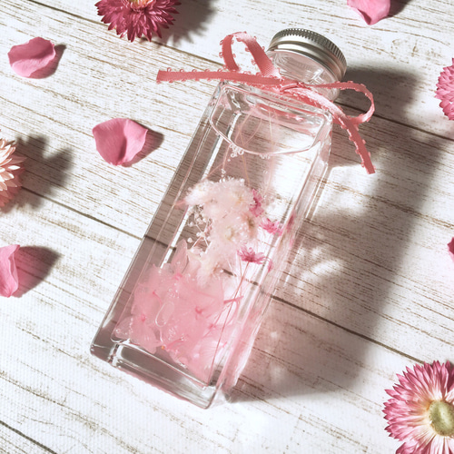 ♡ラブリーなピンクの小花♡ハーバリウム インテリア雑貨 ハーバリウム  