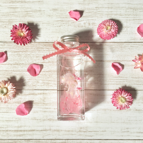 ♡ラブリーなピンクの小花♡ハーバリウム インテリア雑貨 ハーバリウム  