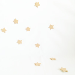 木の小さな星☆ガーランド/ウォールステッカー/オーナメント/クリスマスツリー☆:モノトーン: 5枚目の画像