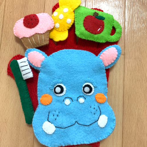 ぱんだ様オーダー品　カッパ　パペット　手袋シアター　人形劇 ぱんだ様オーダー品 カッパ パペット 手袋シアター 人形劇 ぱんだ様