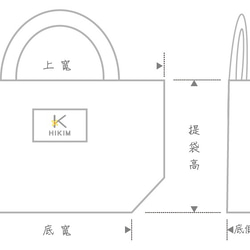 【薄荷綠】手提袋 (客製英文字母)  / 便當袋 環保袋 手提包 手工刺繡 第5張的照片