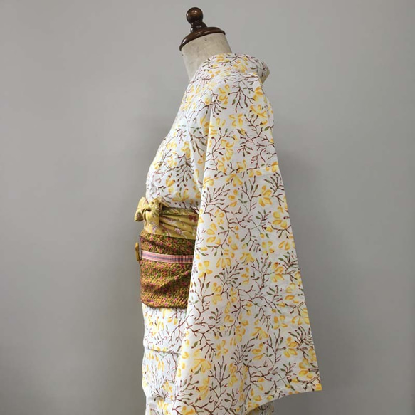 インド綿の浴衣 　ジャガランダ 4枚目の画像