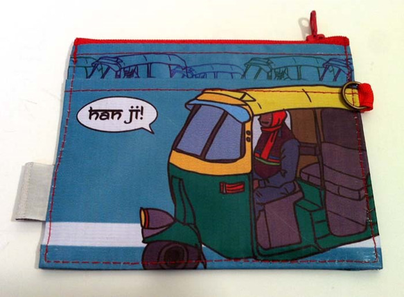 【再販】コイン＆カードケース　オートリクシャ 1枚目の画像