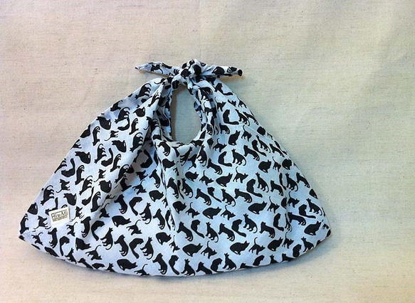 インドコットンのあづまぶくろ ねこづくし  [送料無料] 1枚目の画像