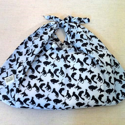 インドコットンのあづまぶくろ ねこづくし  [送料無料] 2枚目の画像