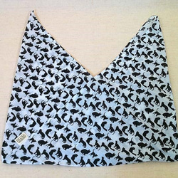 インドコットンのあづまぶくろ ねこづくし  [送料無料] 3枚目の画像