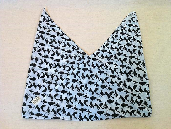 インドコットンのあづまぶくろ ねこづくし  [送料無料] 3枚目の画像