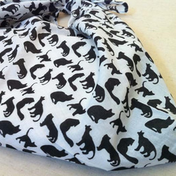 インドコットンのあづまぶくろ ねこづくし  [送料無料] 4枚目の画像