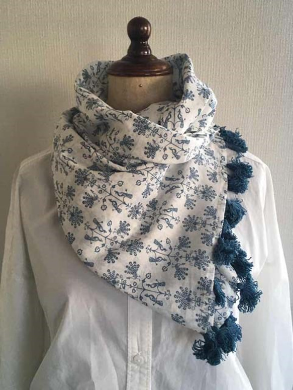 ボンクラ☓ドレイクス　ストール　ネイビー ボンクラ☓ドレイクス ストール ネイビー BONCOURA ボンクラDRAKE'S