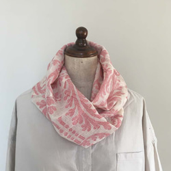 【再販】インド綿のミニスヌード　レッド　[送料無料]　 3枚目の画像