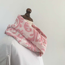 【再販】インド綿のミニスヌード　レッド　[送料無料]　 4枚目の画像