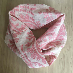 【再販】インド綿のミニスヌード　レッド　[送料無料]　 5枚目の画像