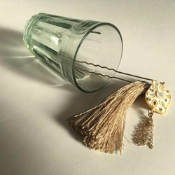 インドからキラキラフリンジかんざし 4枚目の画像