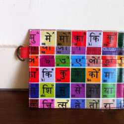 【再販】カードケース　ヒンディ語が学べちゃう柄 1枚目の画像