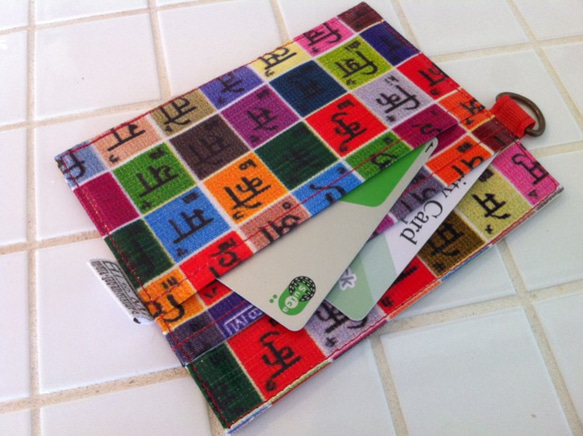 【再販】カードケース　ヒンディ語が学べちゃう柄 2枚目の画像