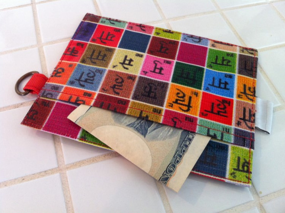 【再販】カードケース　ヒンディ語が学べちゃう柄 3枚目の画像