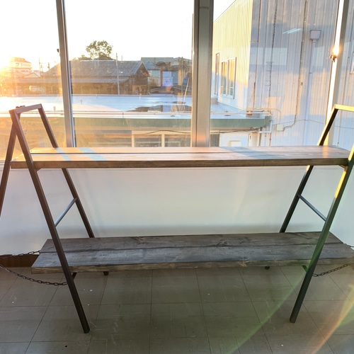 アイアン脚立棚 棚・シェルフ・ラック Tom's Factory 通販 8293202