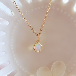 k10 浮遊色が美しいオパール　ネックレス k10 浮遊色が美しいオパール ネックレス K10オパールネックレス