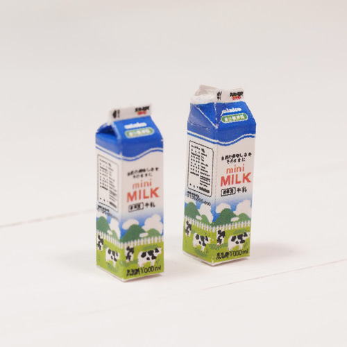 パック牛乳1リットル＊ミニチュア その他置物 minico 通販