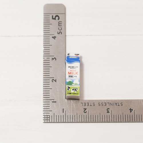 ミニチュア牛乳パック 約6cm パック牛乳1リットル＊ミニチュア その他置物 minico 通販