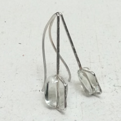 簡單的耳環silver950綠紫晶 第2張的照片