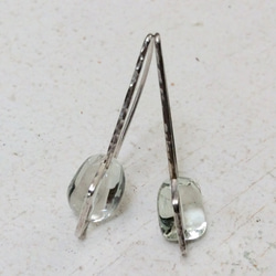 簡單的耳環silver950綠紫晶 第3張的照片