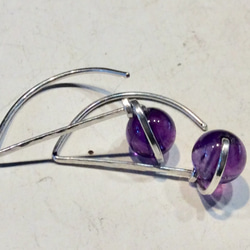 紫水晶的小耳環 第3張的照片