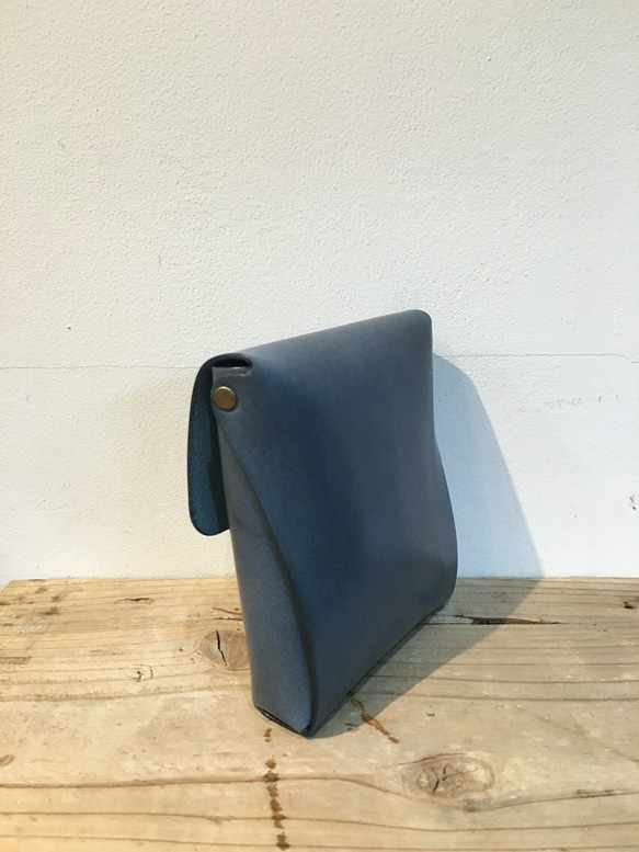 iQOSケース Square 姫路レザー Grayish Blue 再販4 3枚目の画像