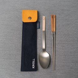 KROLL X 廣富號 帆布家用餐具收納 叉匙袋 (22CM*5.5CM) 第3張的照片