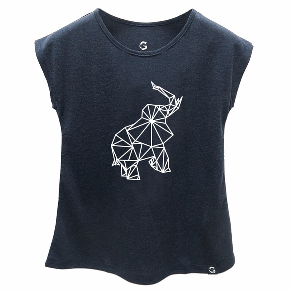 é Grato 天絲咖啡紗纖維 吸濕排汗短袖T恤 (動物家族-大象) 女童款 共兩色 第4張的照片