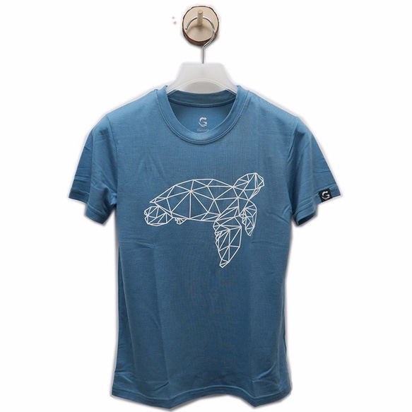 é Grato 天絲咖啡紗纖維 吸濕排汗短袖T恤 (海洋世界-海龜) 共兩色 第4張的照片
