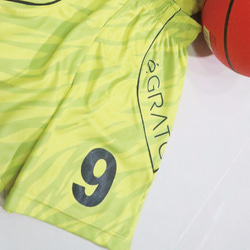 éGrato子供のバスケットボールのセット+カスタマイズされた印刷（戦士黄色） 2枚目の画像