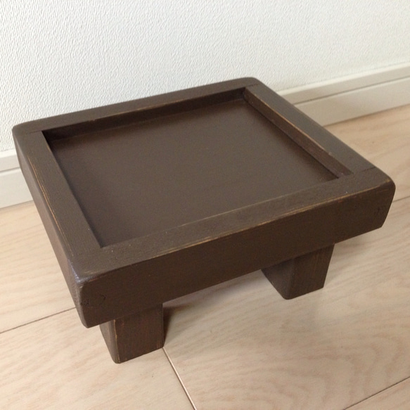 フードテーブル ショート チョコレート(新色) 2枚目の画像