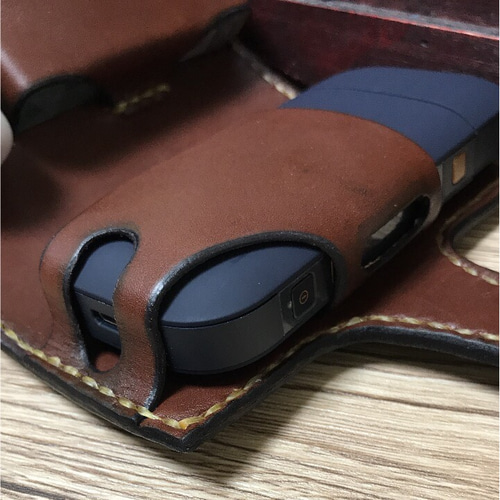 iQOSケース グリーン レザークラフト 本革 アイコスケース(iQOS iQOSケース グリーン レザークラフト 本革 アイコスケース(iQOS