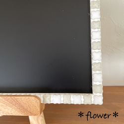 お花タイルの黒板&イーゼルのセット 3枚目の画像