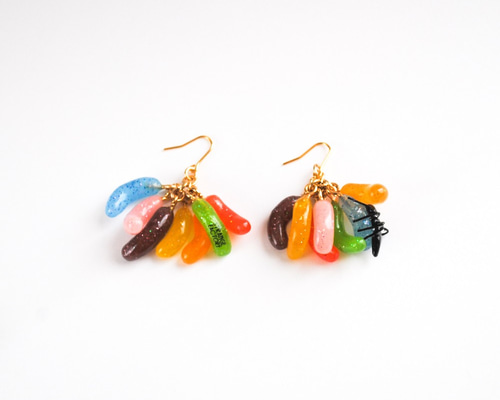 COLORFUL ジェリービーンズのピアス(イヤリング) ピアス（フック