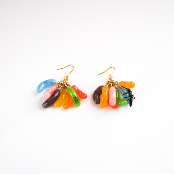COLORFUL ジェリービーンズのピアス(イヤリング) ピアス（フック